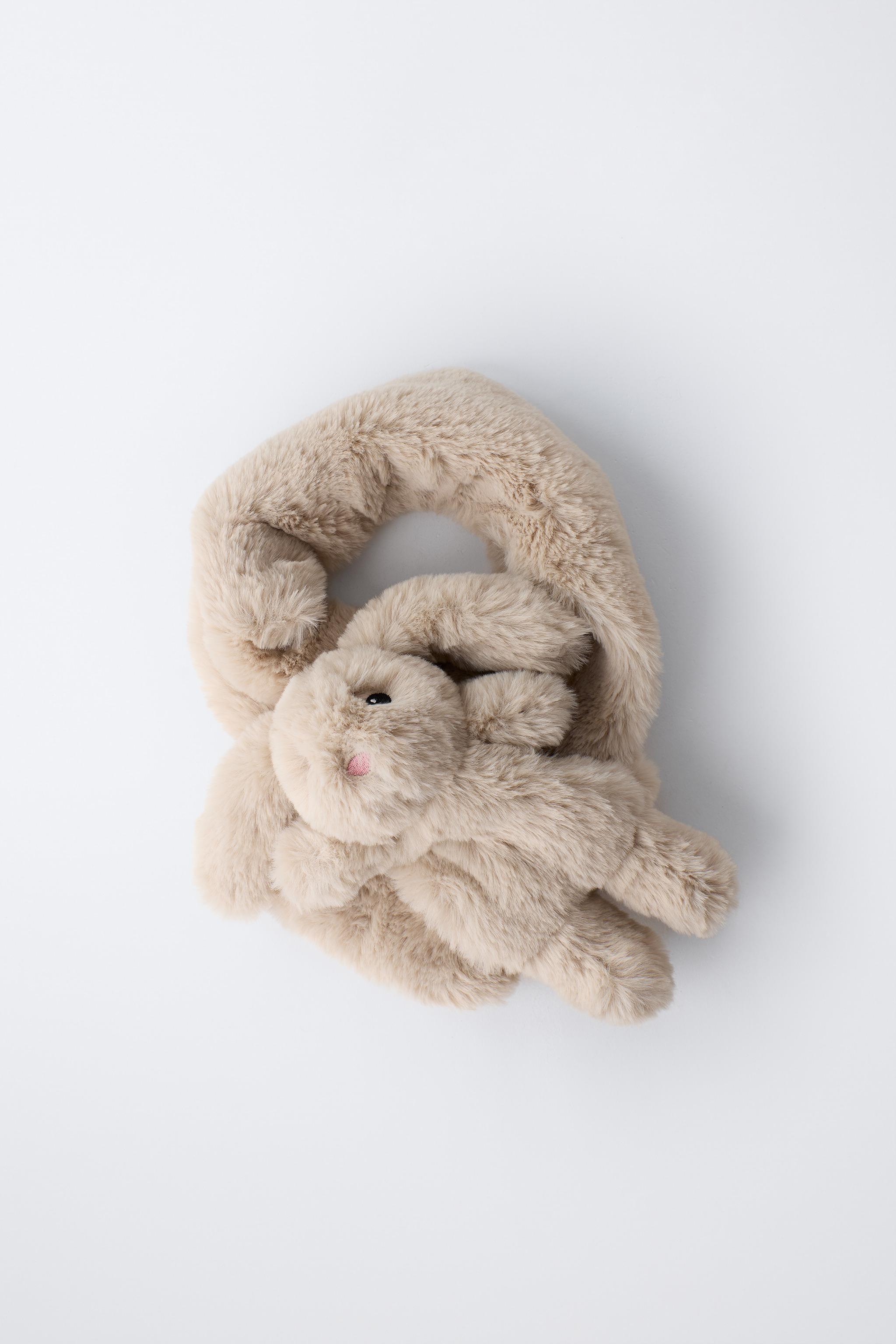 FAUX FUR BUNNY SCARF